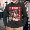 Dikembe Mutombo_Nba_001 長袖Tシャツ 高齢者への贈り物