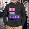 Dim The Lights 007 メンズ ロック ライブ フェス バンド ゲーム 音楽 おしゃれ 男女兼用 キッズ 長袖Tシャツ 高齢者への贈り物