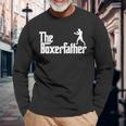 Divertida Del Padre Del Boxeo Del Padre Del Boxeador Camiseta de manga larga Regalos para ancianos