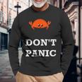 Don't Panic Rustacean Ferris The Crab Rustプログラミング 長袖Tシャツ 高齢者への贈り物