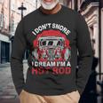 I Don'tnore I Dream I'm A Hot Rod クラシックカー 米国車 ホットロッド 長袖Tシャツ 高齢者への贈り物