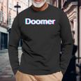 Doomer シャツ グリッチ レトロ 長袖Tシャツ 高齢者への贈り物