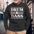 Drum & Bass Rum & Ass Retrointageibes Team 長袖Tシャツ 高齢者への贈り物