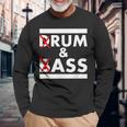 Drum And Bass Rum And Ass 長袖Tシャツ 高齢者への贈り物