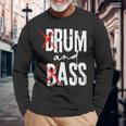 Drum And Bass Rum And Ass 長袖Tシャツ 高齢者への贈り物