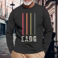 Eadg 4弦ベースギター レトロヴィンテージベースプレーヤー 長袖Tシャツ 高齢者への贈り物