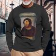 Ecce Homo Cecilia ユーモア クール アンダージャケット グラフィック Jesus 長袖Tシャツ 高齢者への贈り物