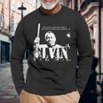Elvin Jazz Wisdom Drummer Musician 1色 長袖Tシャツ 高齢者への贈り物