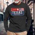 Enjoy Wear Cool Texas Wildintage Texas Usa 長袖Tシャツ 高齢者への贈り物