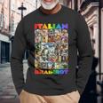 Every Italian Brainrot Meme Italian Brainrotコレクション 長袖Tシャツ 高齢者への贈り物