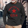 Ezln デモクラシア・リベルタード・ジャスティシア-サパティスタ、社会主義者 長袖Tシャツ 高齢者への贈り物