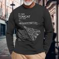 F-14 Tomcat 長袖Tシャツ 高齢者への贈り物