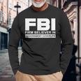 Fbiは州の隠蔽を固く信じています。 長袖Tシャツ 高齢者への贈り物