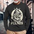 Fck Nzs かわいい猫 長袖Tシャツ 高齢者への贈り物