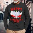 Feliz Día De Dyngus 2025 Polska Águila Blanca Polaca Día De Dyngus Camiseta de manga larga Regalos para ancianos