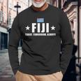 Fiji Today Tomorrow Always フィジー ラグビー 長袖Tシャツ 高齢者への贈り物