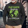 Flat Earthociety Flat Earther Conspiracy Theory 長袖Tシャツ 高齢者への贈り物