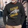 Flathead Addiction マゴチ 釣り 長袖Tシャツ 高齢者への贈り物