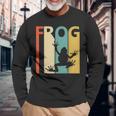 Frog カエル 動物 長袖Tシャツ 高齢者への贈り物