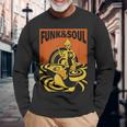 Funk &Oul Music Oldchool Records フィットtシャツ 長袖Tシャツ 高齢者への贈り物