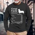 Corgi Facts 栄養ギフト カーディガン ペンブローク 長袖Tシャツ 高齢者への贈り物