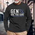 Generation X ユーモア 60年代 70年代 Gen-Xers 皮肉なジェネレーションx 長袖Tシャツ 高齢者への贈り物