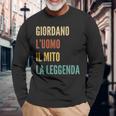 Italian First Name Giordano 長袖Tシャツ 高齢者への贈り物