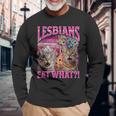 Lesbians Cat Owner Lesbians Eat What 長袖Tシャツ 高齢者への贈り物