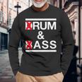 Rum And Ass Lovers Drum & Bass パロディ 皮肉なスローガン 長袖Tシャツ 高齢者への贈り物