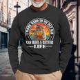 Work Hard Better Life Retrointage Pet Rat Lover 長袖Tシャツ 高齢者への贈り物