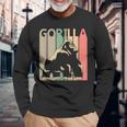 Gorilla ゴリラ 長袖Tシャツ 高齢者への贈り物