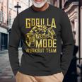 Gorilla Mode ワークアウト チーム ダンベル ビースト ジム フィットネス ゴールド 長袖Tシャツ 高齢者への贈り物