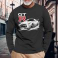 Gt R 35 Jdm ストリートレーシング ドラッグ ドリフト スポーツカー 長袖Tシャツ 高齢者への贈り物