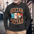 Guitarquad マッチング レトロ ヴィンテージスタイル ギターバンド 長袖Tシャツ 高齢者への贈り物