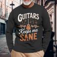 Guitars Keep Meane Pun Guitarists アコースティックギター 長袖Tシャツ 高齢者への贈り物