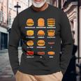 Ham Burgers Hamhamham Burburbur ハンバーガー大学 長袖Tシャツ 高齢者への贈り物