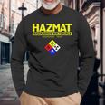 Hazmat 危険物対応チーム技術者tシャツ 長袖Tシャツ 高齢者への贈り物