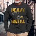 Heavy Equipment Operator Excavator Construction Backhoe 長袖Tシャツ 高齢者への贈り物