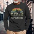 Hombre T-Rex Dino 3 Camisas Para Niños Rawr Grandpa Papasaurus Dinosaur Camiseta de manga larga Regalos para ancianos
