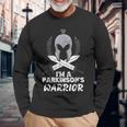 I'm A Parkinson's Warrior パーキンソン病啓発 長袖Tシャツ 高齢者への贈り物