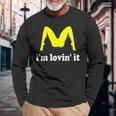 I'm Lovin' It ユーモラスな攻撃的なイヌエンド 長袖Tシャツ 高齢者への贈り物