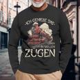 Ich Genieße Das Leben Inollen Zügen 通勤鉄道 長袖Tシャツ 高齢者への贈り物