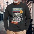 Ironhead Oldchool Hd ピンナップ レトロ オートバイ スポーツスター ホット 長袖Tシャツ 高齢者への贈り物