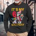 It's My 6Th Birthday Party ハロウィン スケルトン 誕生日 長袖Tシャツ 高齢者への贈り物