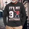 It's My 9Th Birthday 男の子 アイスホッケー ダビング 9歳 長袖Tシャツ 高齢者への贈り物