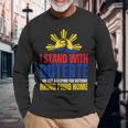 Itand With Digong Duterte Prrd Du30 フィリピン国旗 長袖Tシャツ 高齢者への贈り物
