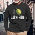 Jackfruit ビーガン ベジタリアン ジャック フルーツ 植物 フード ダイエット ケト 長袖Tシャツ 高齢者への贈り物