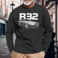 Jdm R32 ドリフトカー 長袖Tシャツ 高齢者への贈り物