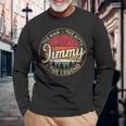 Jimmy The Man The Myth The Legend Personalized Name Long Sleeve T-Shirt Gifts for Old Men
