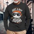 Just A Boy Who Lovesushis ushi Lover キッズ ボーイズ ティーン 長袖Tシャツ 高齢者への贈り物
